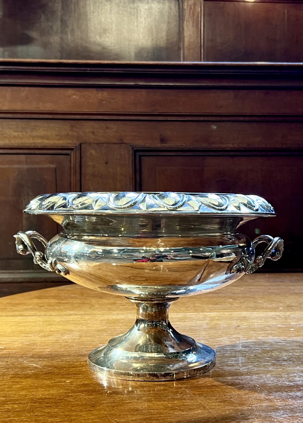 Verzilverde doopschaal