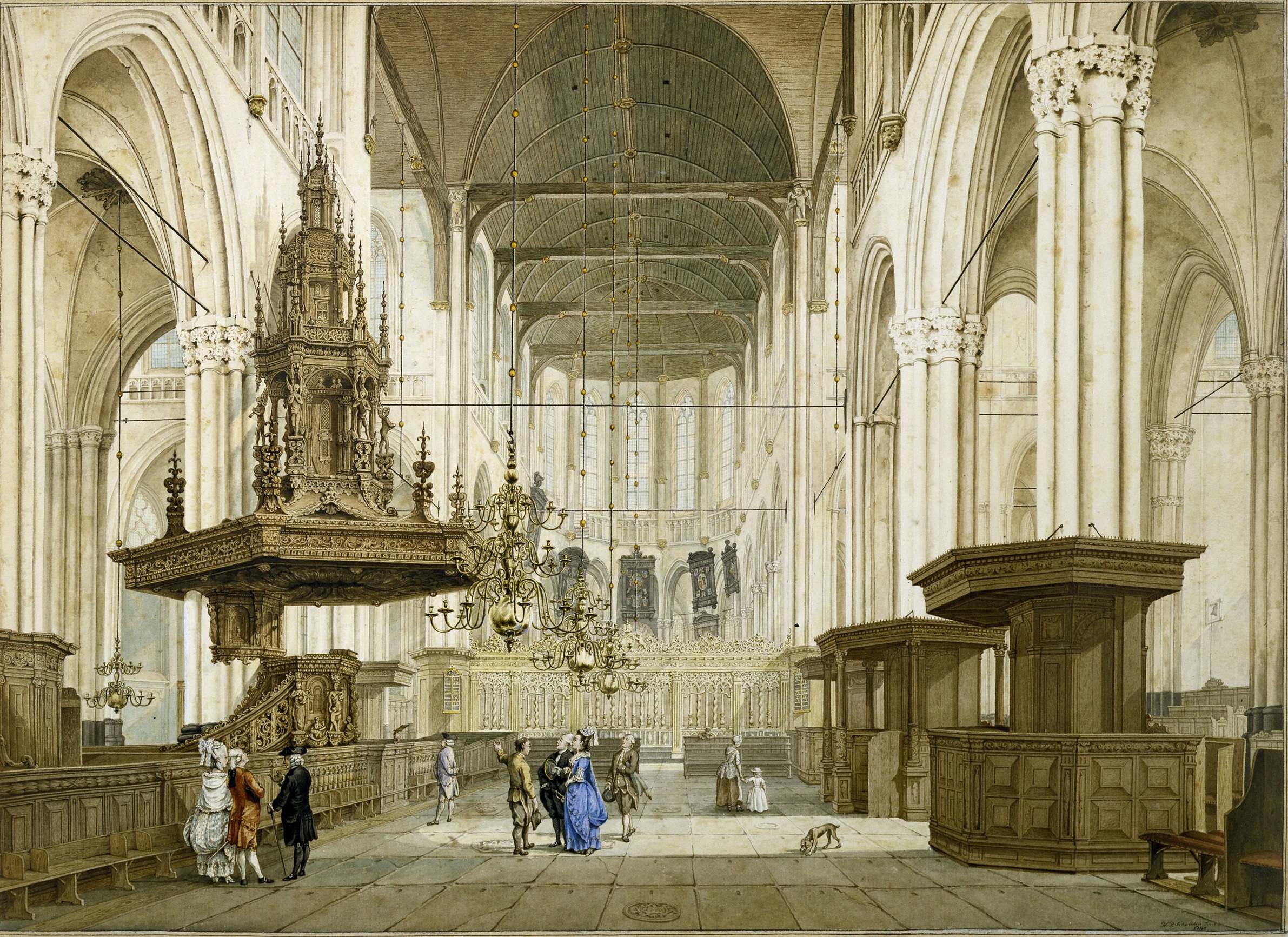 Interieur van de Nieuwe Kerk