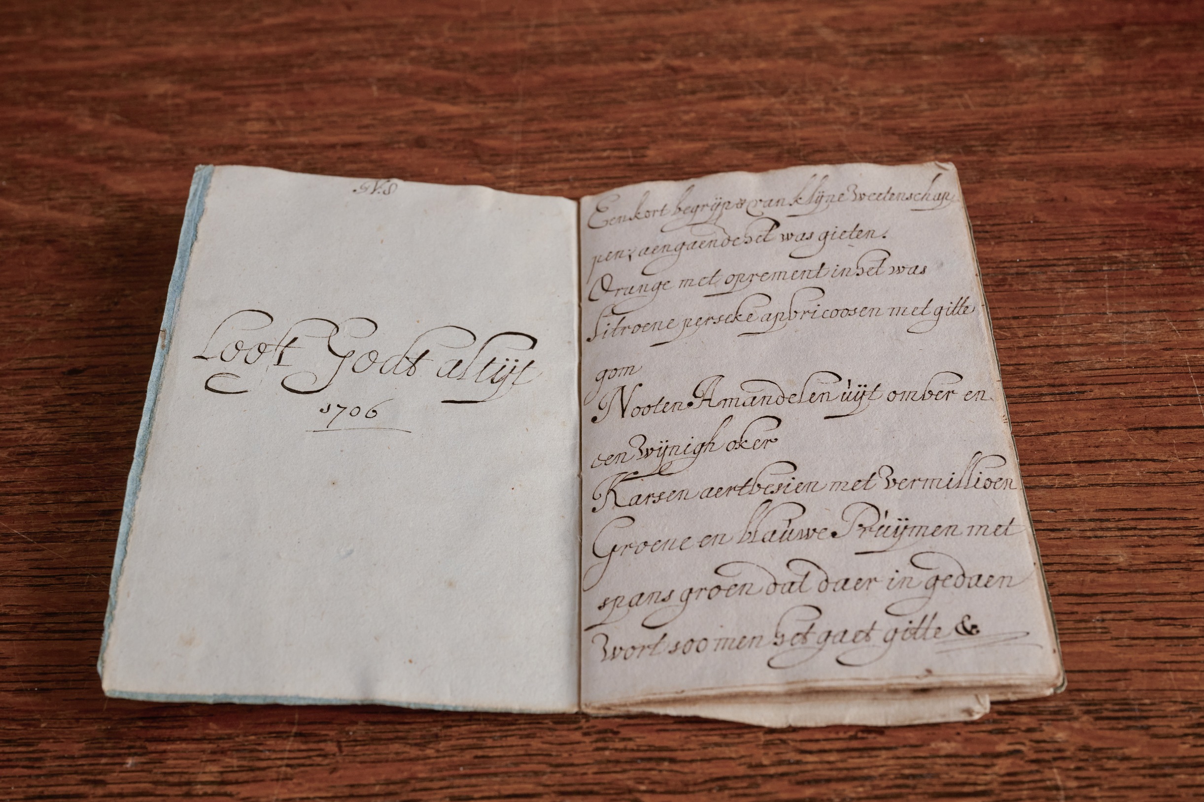 Schriftje met recepten